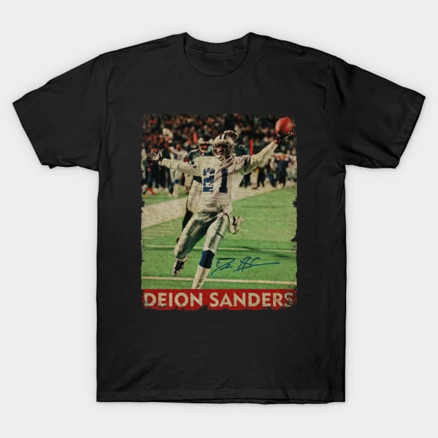 Deion Sanders - RETRO STYLE T-Shirt by Mama's Sauce